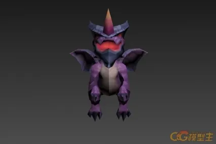 紫尖龙 CG模型