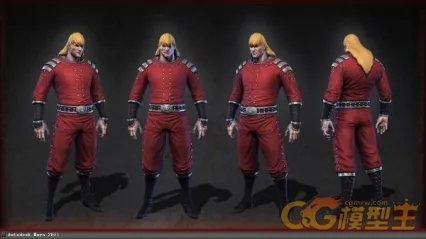 长发男和野人 CG模型免费下载