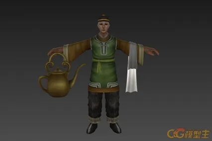 茶店老板 3d模型