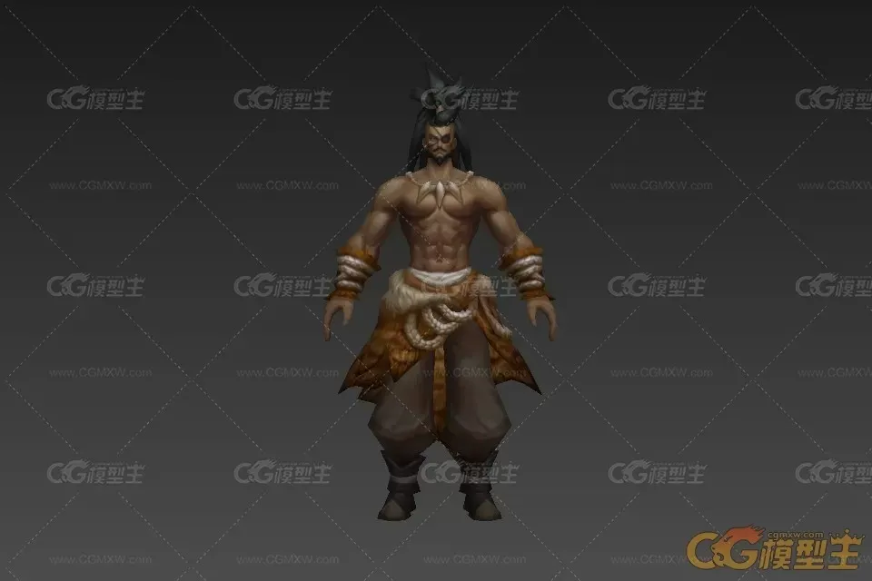 打手 3d模型-1