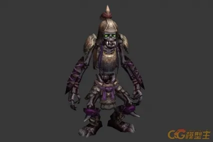 阴召骷髅兵 CG模型