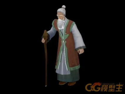 师徒管理员郑重动画 3D模型免费下载