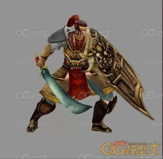 铜盾守卫 3d模型-1