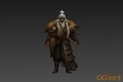 突厥部落头领 CG模型