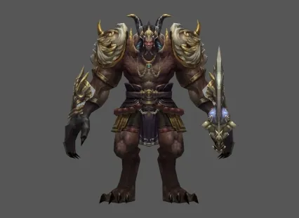 牛魔王 神魔系列 男 角怪 boss 精品手绘角色模型