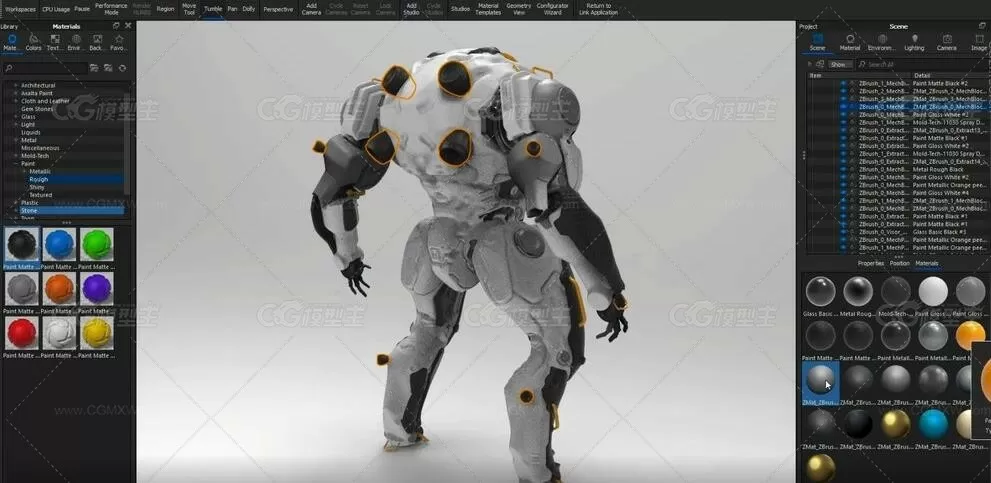 ZBrush装甲机械人影视游戏模型制作视频教程-5