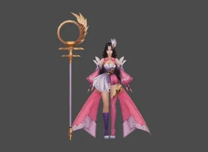 粉衣 美女 女神 粉裙 欧美 神话 希望你们喜欢