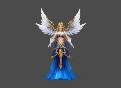 金发 翅膀 女神 西方 神魔 喜欢就下载吧