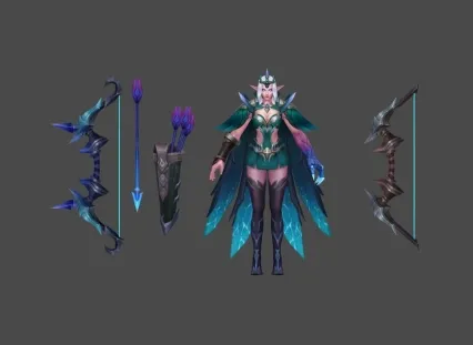 弓箭手  欧美风 非常棒的手绘角色模型