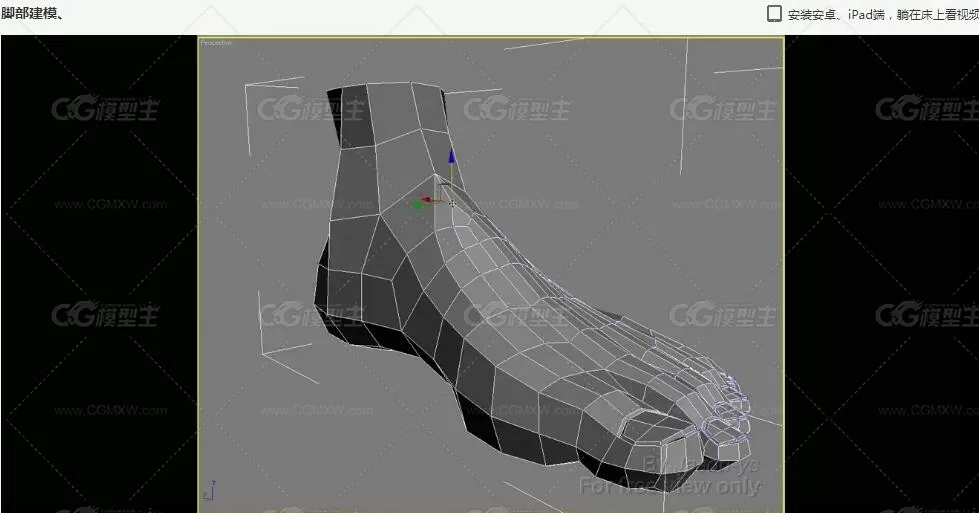 3Dmax极品人体建模布线教程（建模布线标准）-13