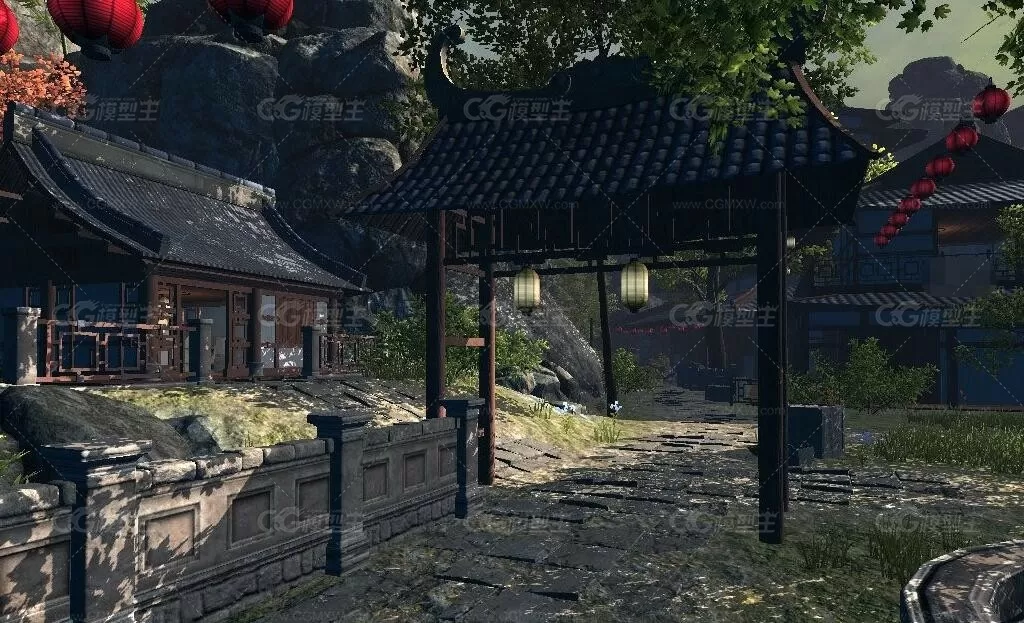 Unity3D场景 中国风古代建筑资源包-4