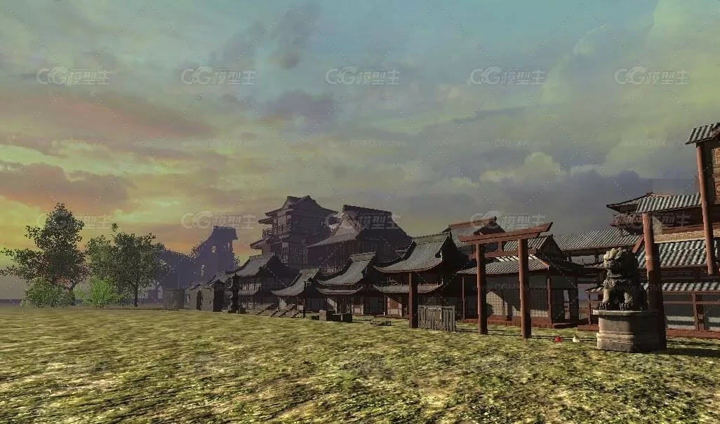 Unity3D场景 中国风古代建筑资源包-9