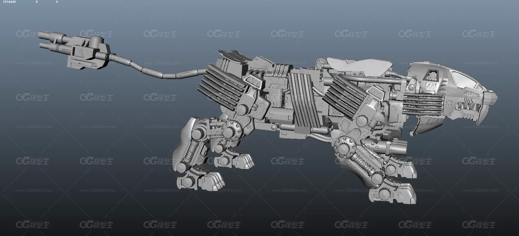 机械兽》机械虎，老虎高精度模型-1