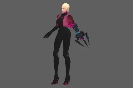 长腿黑暗女神   手臂武器