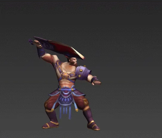 朱猛  大刀武将  带攻击动作
