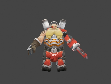 守望先锋英雄Torbjorn 游戏模型 半机械人 喜欢就下载吧