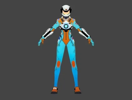 守望先锋英雄Tracer_MachT 游戏模型 机甲人来下载吧