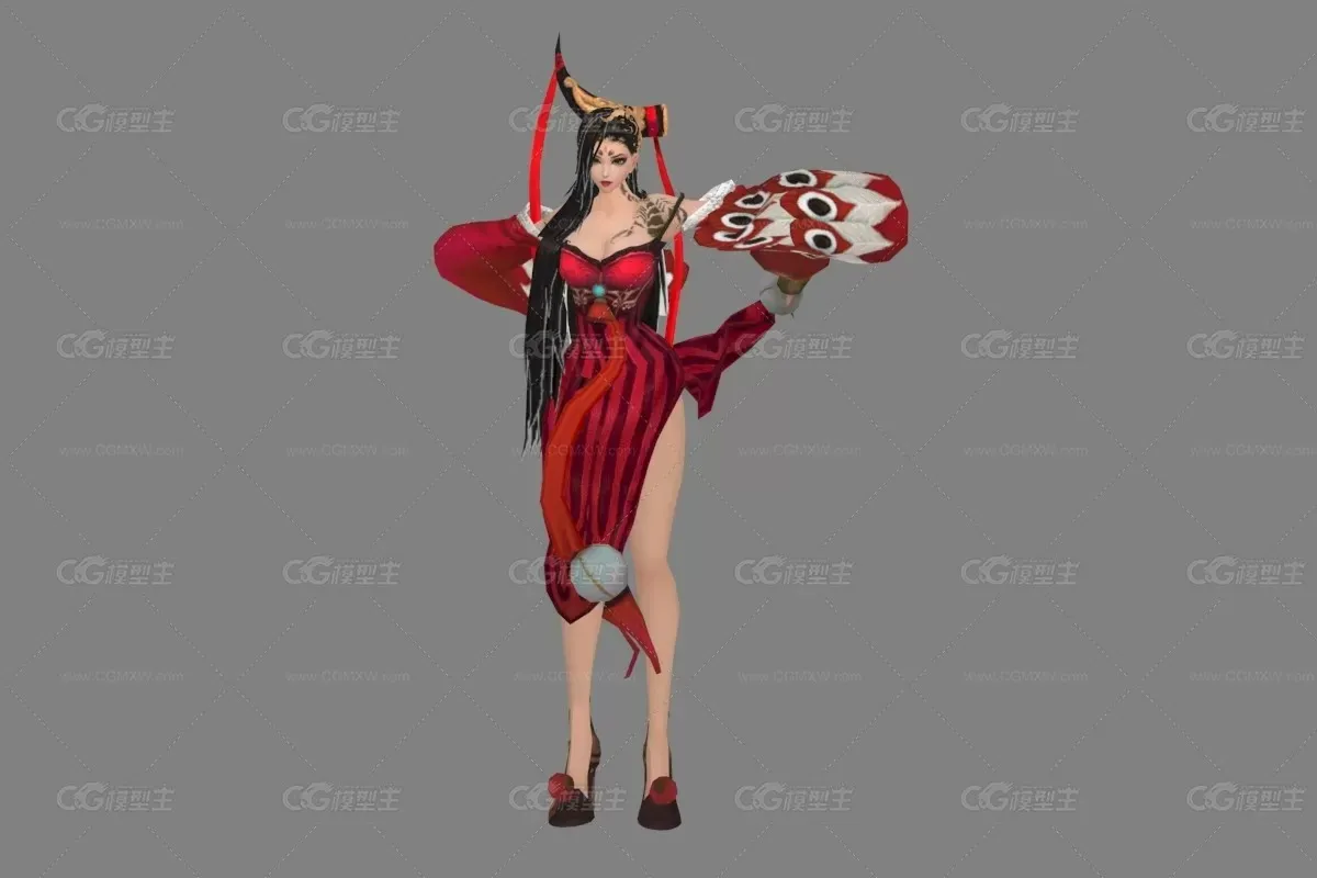 红衣女子  秀女   舞姬-1