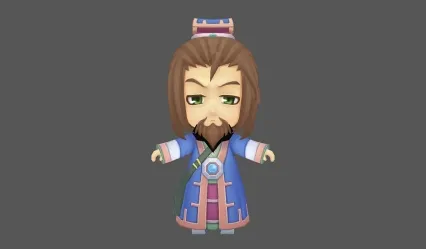 算卦 道士 老头 Q版 卡通 喜欢就下载吧