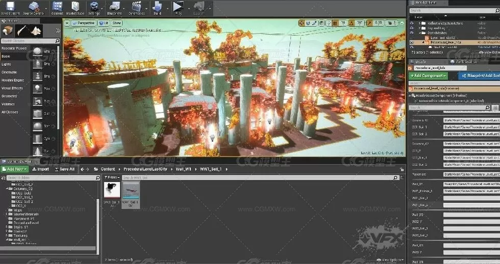 Houdini与UE4程序化生成Level教程-3