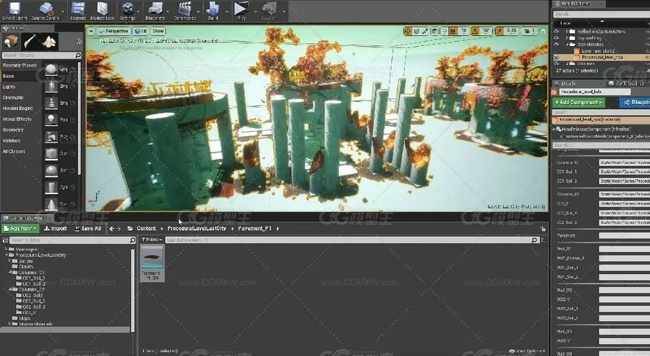 Houdini与UE4程序化生成Level教程-20