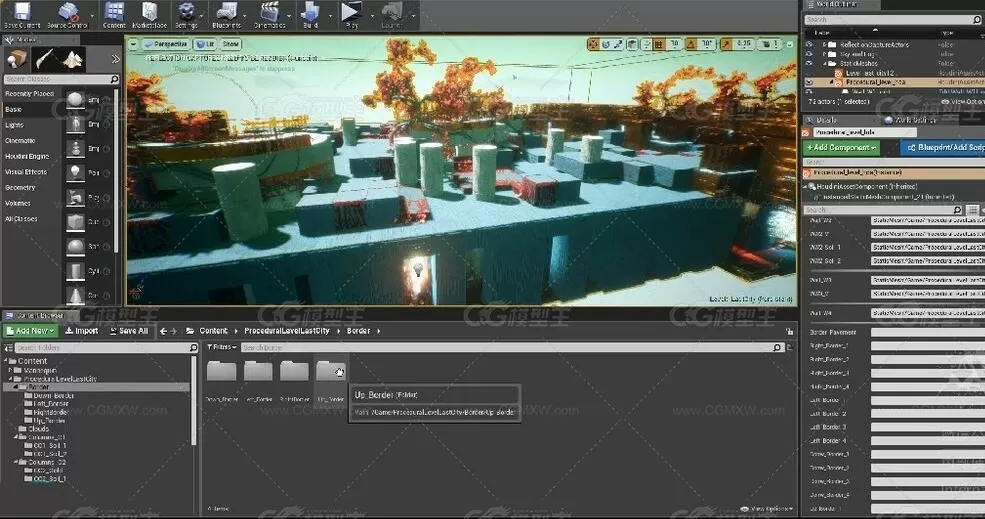 Houdini与UE4程序化生成Level教程-18