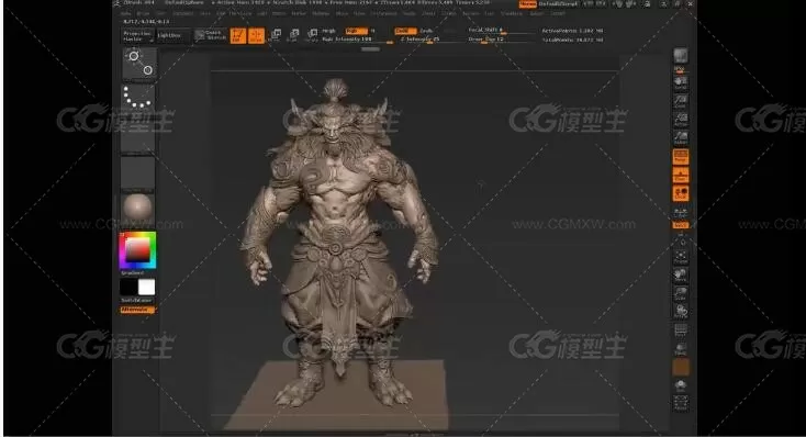 Zbrush次世代游戏角色中文视频教程-9