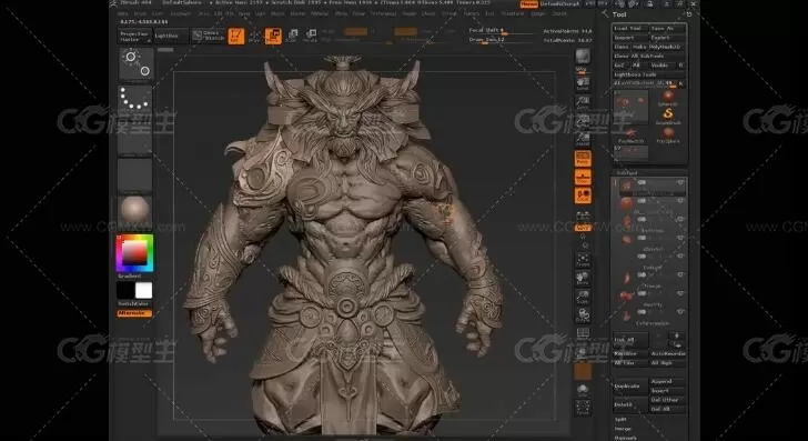 Zbrush次世代游戏角色中文视频教程-11