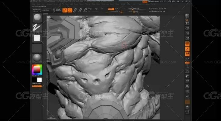 Zbrush次世代游戏角色中文视频教程-19