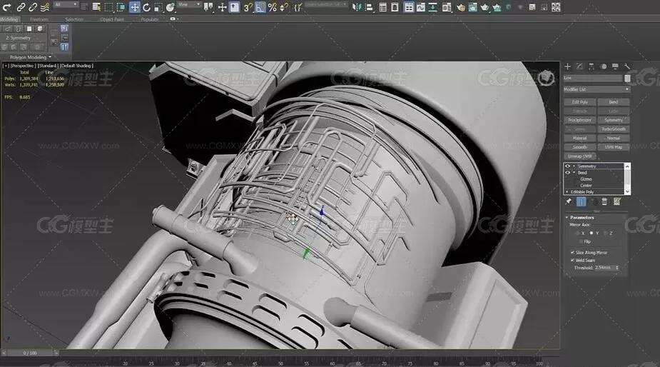 3dsmax高精度游戏道具制作视频教程第三季-5