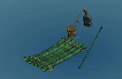 小湖竹排