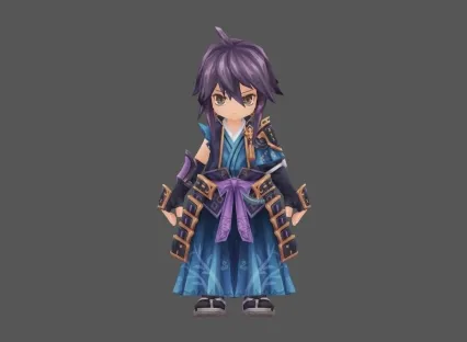 以前的项目 武士 男青年 时装 套装 Q版
