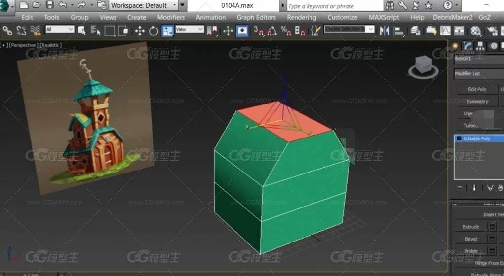 3dsMax卡通模型动画场景制作视频教程-5