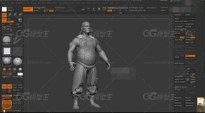 国外原版zbrush人物雕刻高级教程（中文字幕）-7