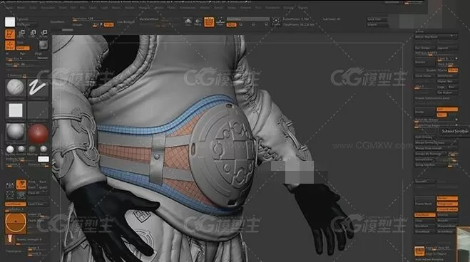 国外原版zbrush人物雕刻高级教程（中文字幕）-11