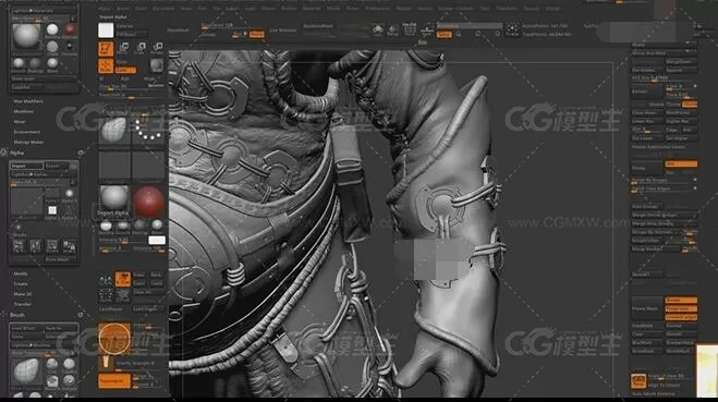 国外原版zbrush人物雕刻高级教程（中文字幕）-22