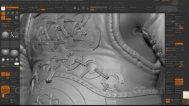 国外原版zbrush人物雕刻高级教程（中文字幕）-17