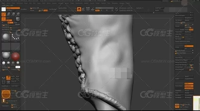 国外原版zbrush人物雕刻高级教程（中文字幕）-23