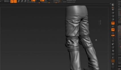 zbrush 布折雕刻 720P高清英文教程