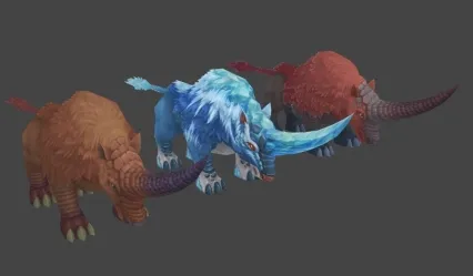 犀牛 低级 高级 怪物 坐骑 魔幻风 喜欢就下载吧