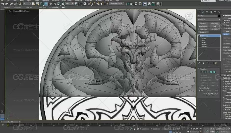 卡通风格化模型纹理3D制作视频教程-2