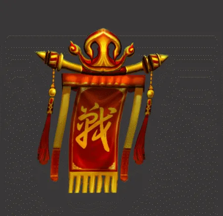战旗 随风飘动