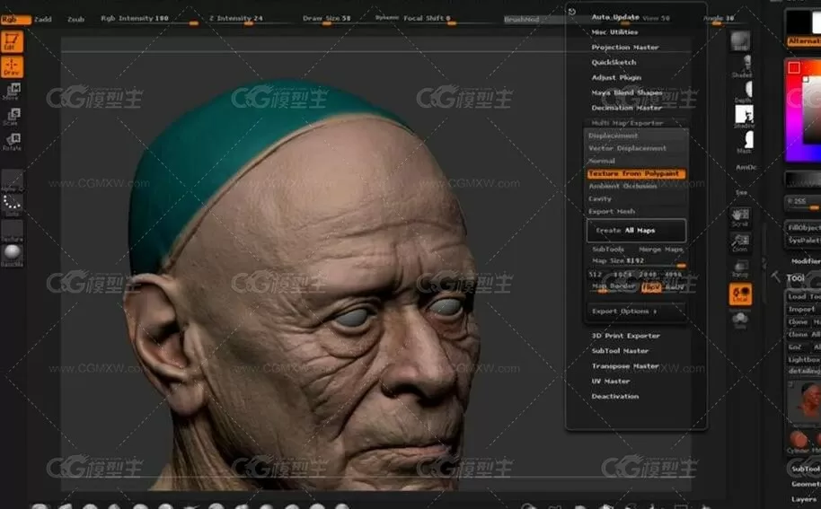 ZBrush照片模型化技术实例训练视频教程-2