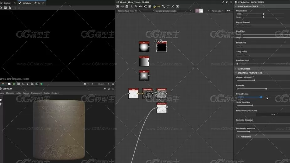 Substance Designer制作建筑马赛克瓷砖贴图教程-5