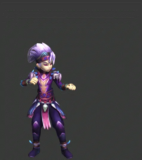 暗夜护卫  弹跳攻击动作