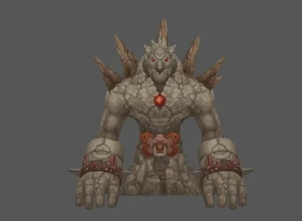 石怪 怪物 boss Q版 魔幻风 喜欢就下载吧