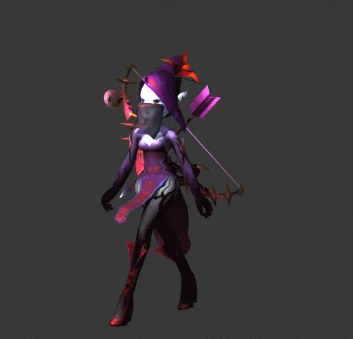 心猿统领 魔女 行走动画