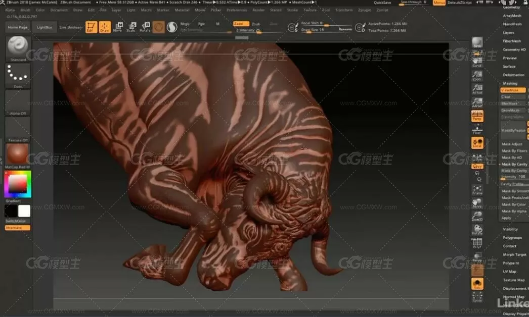 ZBrush2018数字雕刻基础软件中文翻译教程-11