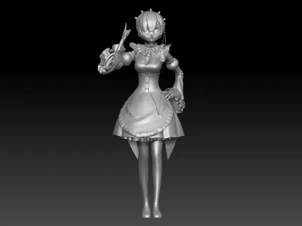 从零开始的异世界—蕾姆3D打印手办