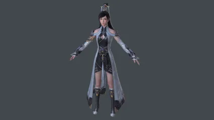 古代武侠风格女人模型